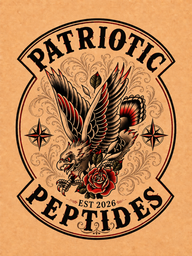 Patriotic Peptides — traditional eagle crest